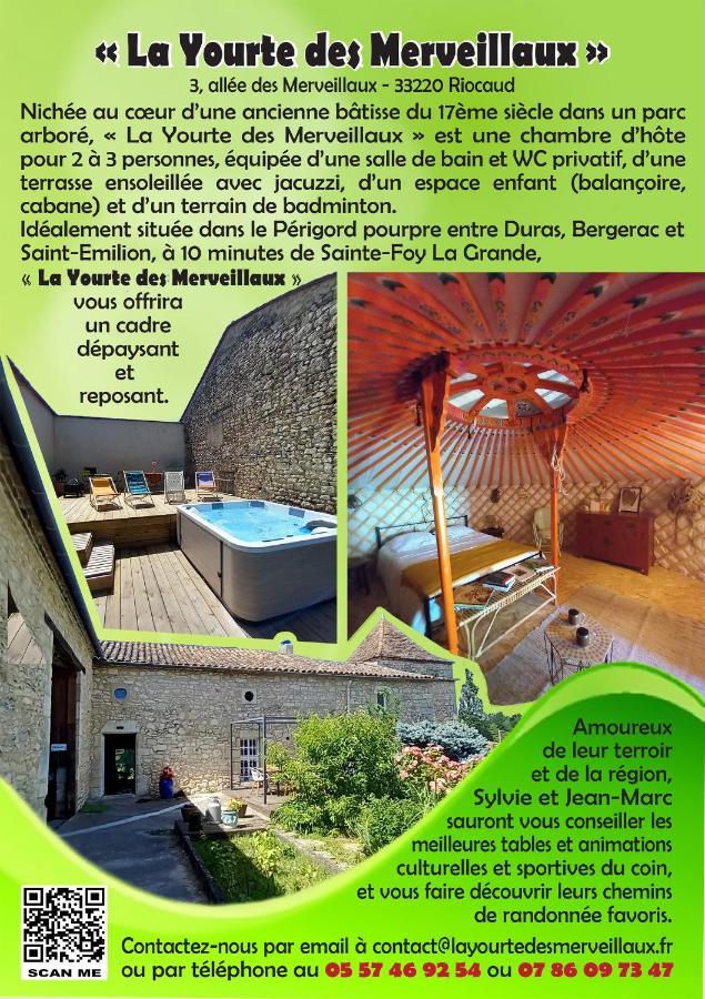 La Yourte Des Merveillaux Riocaud Esterno foto